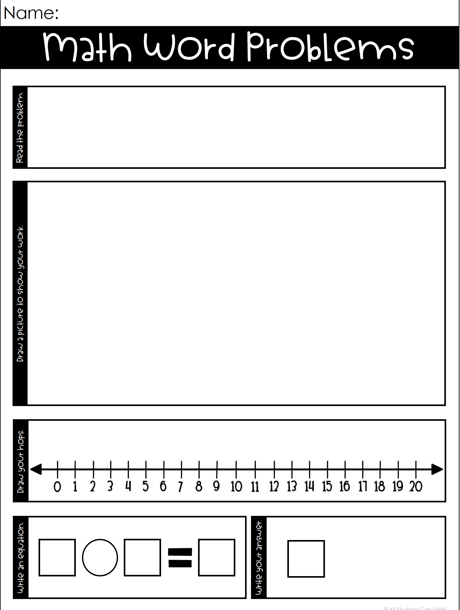 Teaching Story Problems in K–1 - All Students Can Shine